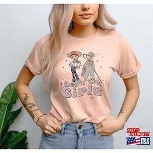 Lets Go Girls Shirt Toy Story Bo Peep And Jessie Western Shirt Tshirt Classic